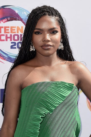 Actress and Singer Ryan Destiny wearing boho box braids is what box braids dreams are made of. It gives a little edge to...