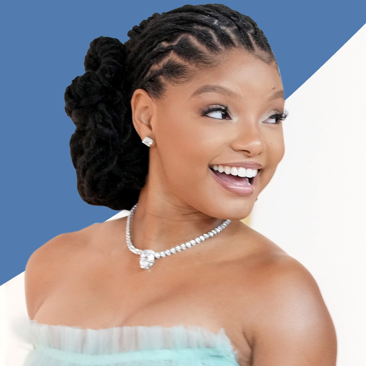 Halle Bailey's XXL ponytail makes her look five inches taller than she actually is