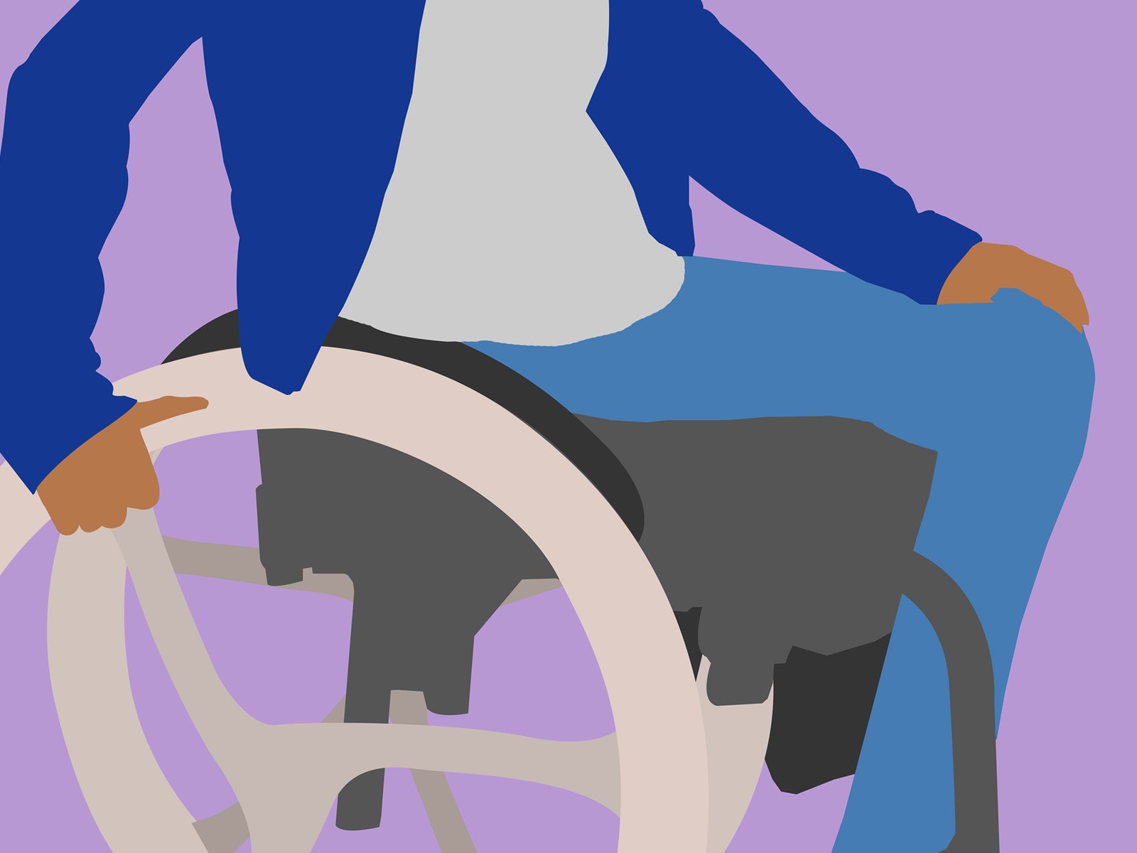 Please stop touching my wheelchair without my consent - it makes me feel violated and dehumanised